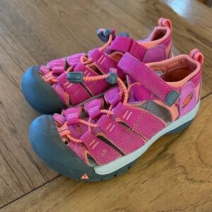 Keen Kids' Girls size 13 Pink and Gray Sandals